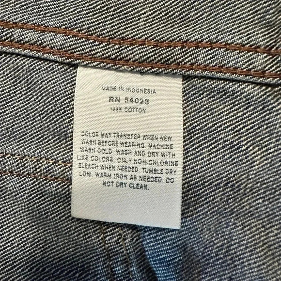 Gap Womens 1969 Crop Trucker Dropped Pocket Yosemite Jean Jacket Sz XS - Picture 11 of 12